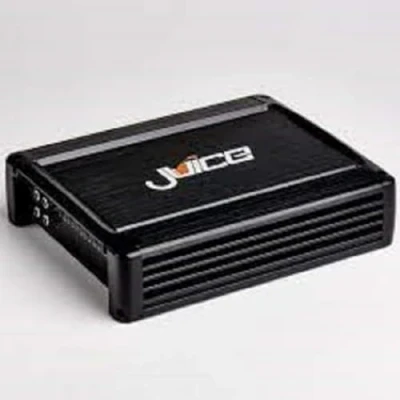 Imagen de Juice Car Audio JA1201D Amplificador de coche 1 canal, 1200 W, monocanal, control remoto graves, estable ohmio, salida RCA