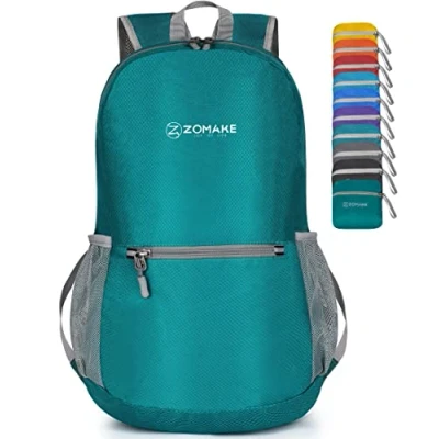 Imagen de ZOMAKE mochila de senderismo ultraligera 20 L, pequeña plegable resistente al agua para mujeres y hombres
