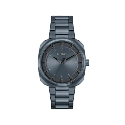 Imagen de HUGO Reloj Analógico de Cuarzo para Hombre con Correa en Acero Inoxidable Azul 1530310