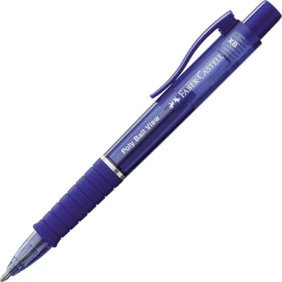 Imagen de Faber Castell 145751 Poly Ball View Mine XB Bolígrafo (1 unidad), color azul