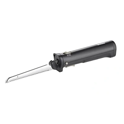 Imagen de UNOLD 78815 Cuchilla eléctrica inalámbrica con dos cuchillas intercambiables de acero inoxidable para pan, verduras, carne o pescado, inalámbrica, un uso flexible en la cocina