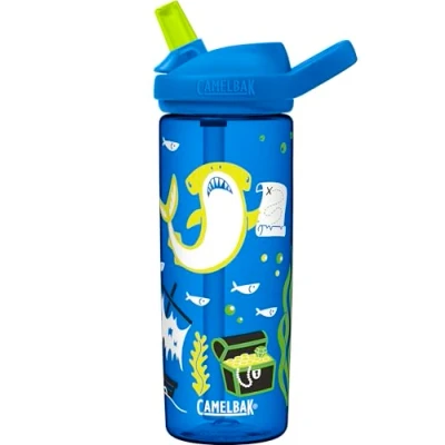 Imagen de CAMELBAK Eddy+ Kids Botella, Tiburón de la Caza del Tesoro, 600 ml