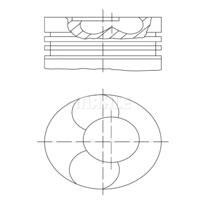 Imagen de Pistón MAHLE 228 31 00