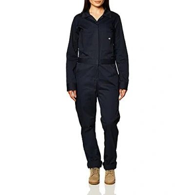 Imagen de Dickies Mono de sarga algodón manga larga para mujer Azul X Small