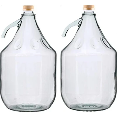Imagen de 2 pieza 5L gärballon con rosca Botella Cristal Globo Aerostático Vino entrega gratuita