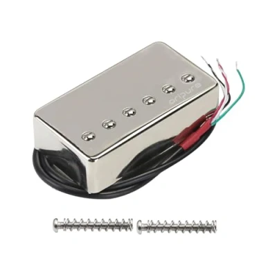 Imagen de OriPure Pastillas humbucker de guitarra selladas Alnico 5 Pastilla puente cromada 14K Se ajusta a la parte LP