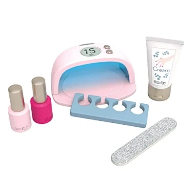 Imagen de Smoby My Beauty salón de manicura con lámpara UV, luz + Sonido sin Calor, Lima, Separador Dedos, Falsos cosméticos, A Partir 3 años (7600320149)