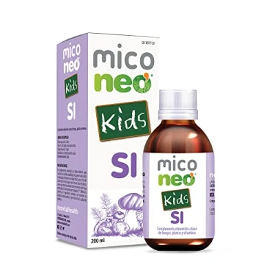Imagen de MICO NEO SI Kids 200 ml Suplemento Alimenticio para Niños que Ayuda A Reforzar las Defensas Base de Hongos Bio, Plantas y Vitamina C Con Reishi, Champiñón del Sol Shiitake