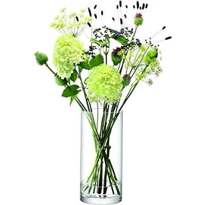 Imagen de LSA International Column CO22 Jarrón o soporte para velas, 36 cm de alto, 17 diámetro, transparente