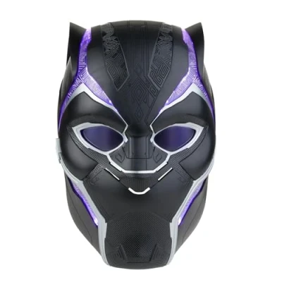 Imagen de Marvel Hasbro Legends Series Nero Panther Casco electrónico Premium para Juego de rol con Luces y un Visor Que se Sube Baja, F3453