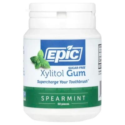 Imagen de EPIC DENTAL GUM,SPRMNT,XYLITOL SWTND, 50 CT