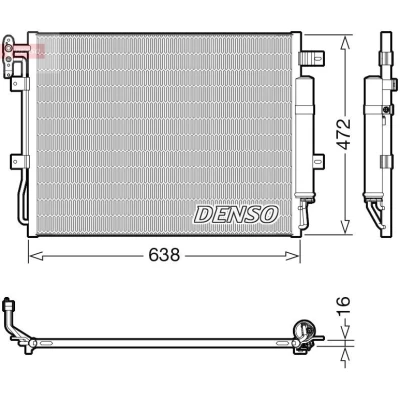 Imagen de DENSO DCN14003 Condensador con secador R 134 a