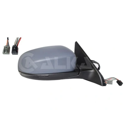 Imagen de Espejo retrovisor Alkar 9046828 derecha imprimado eléctrico calefactable, abatible eléctricamente, asférico para dirección izquierda/derecha