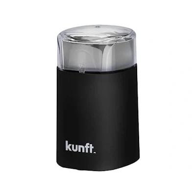 Imagen de Kunft Molinillo de Café Eléctrico KCG5414, 150 W, Capacidad 60 gramos, Plástico y Acero inoxidable, Color Negro