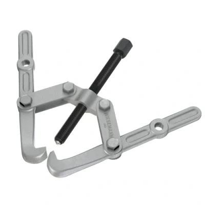 Imagen de WIESEMANN 1893 Extractor de rodamientos universal 140 x 145mm con 2 brazos garras interior y exterior I Acero al cromo vanadio, cromado 80584