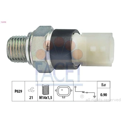 Imagen de FACET 7.0179 Sensor de Presión Aceite M14x1,5 1 Made in Italy OE Equivalent RENAULT: CLIO 3
