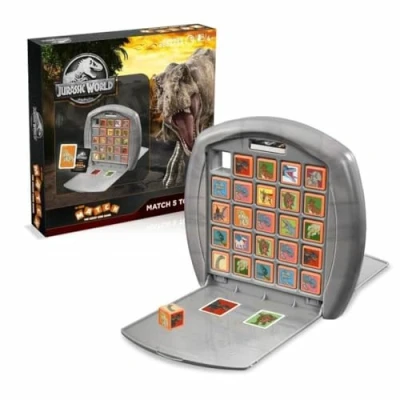 Imagen de Top Trumps Match Parque Jurasico Juego de Mesa para Niños Conecta en Línea a 5 Tus Dinosauritos Favoritos Jurassic World