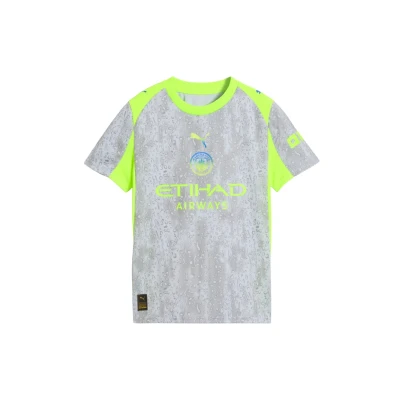 Imagen de PUMA Camiseta Manchester City 3.ª equipación 25/26 juvenil, Ropa, Cool Weather/Pro Verde, 13 14Y
