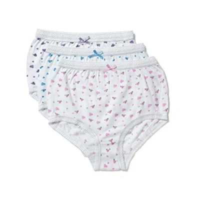 Imagen de Marlon Sofía Braguita Alta, Impresión Multicolor (Fondo Blanco) Blanco), 24/26 48 50 (Pack de 3) para Mujer