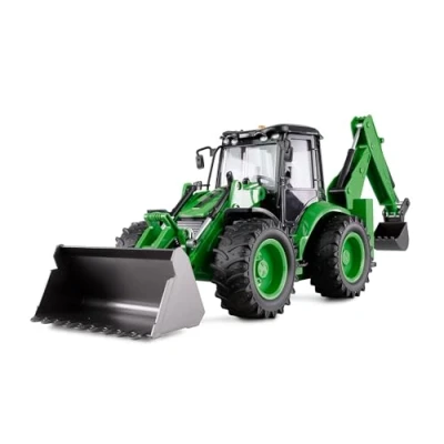 Imagen de Amewi Retroexcavadora G1401E 1:14 RTR Verde teledirigido RC 2 en 1 Cargador de Ruedas y Excavadora niños 8 años
