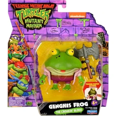Imagen de Giochi Preziosi Tortugas Ninja Caos MutanteGenghis Frog en versión Action Figure Articulada Tamaño 12 cm Detallada para niños a Partir de 4 años