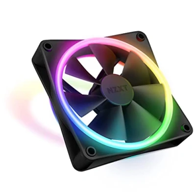 Imagen de NZXT F120 RGB Duo Ventilador de doble cara 120 mm 20 LEDs direccionables individualmente Flujo aire equilibrado y presión estática Rodamiento dinámico fluidos Negro