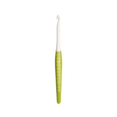 Imagen de Prym Aguja de ganchillo ergonómica para lana, Blanco/Morado Oscuro, 7 mm