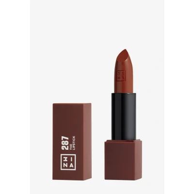 Imagen de 3INA MAKEUP The Lipstick 287 Chocolate Labial Cremoso Barra de Labios Mate con Vitamina E y Manteca Karité Alta Pigmentación Olor a Vainilla Vegan Cruelty Free