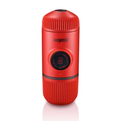 Imagen de WACACO Nanopresso Cafetera Espresso Portátil, Versión Mejorada de Minipresso, 18 Bar Presión, Viaje Extra Pequeña, Operada Manualmente, Rojo
