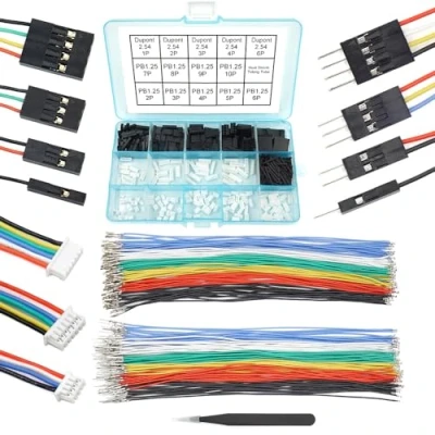 Imagen de PB1.25 a Dupont Kit de conectores y cables 2,54 mm compatible con Molex PicoBlade paso 1,25 mm, 20 cm para Pixhawk2.4.8