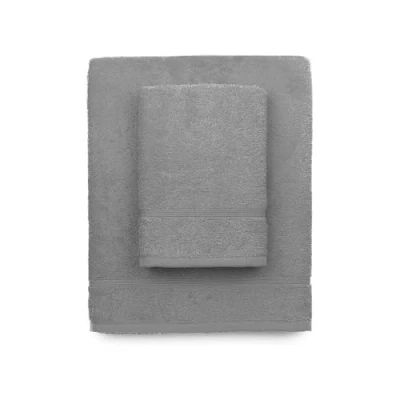 Imagen de zer0bed, Toallas de baño Gris, Juego 2 baño, Toalla Cara, bidé, Color Liso, 100% algodón, Piezas