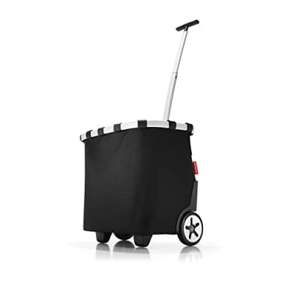 Imagen de reisenthel carrycruiser Carro de la Compra Dos Ruedas portátil con Correa Ajustable para Hombro, Estructura Estable Aluminio, Material Resistente al Agua, en Negro