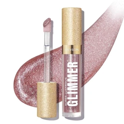 Imagen de REVLON Super Lustrous Glimmer Gloss, brillo de labios, No pegajoso, Efecto multidimensional, Gloss con eco vegetal, 003 Lavender Lust