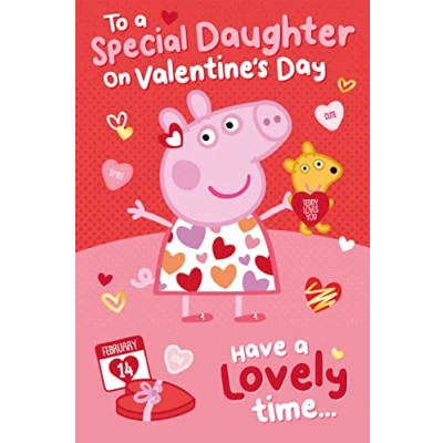 Imagen de Tarjeta de San Valentín Peppa Pig para tu hija