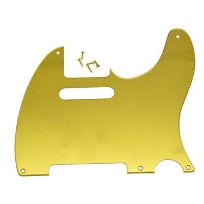 Imagen de KAISH American Vintage Golpeador de 5 agujeros TL para guitarra Tele/Telecaster, espejo dorado, 1 capa