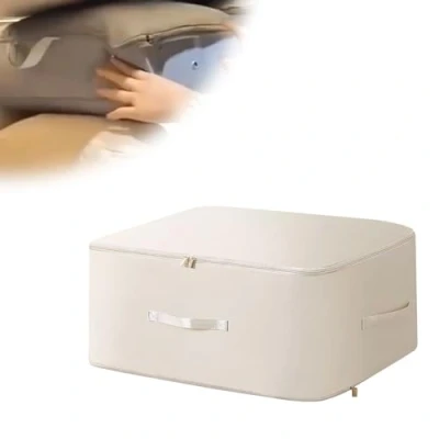 Imagen de Vordpe Organizador autocomprimible que ahorra espacio, la última bolsa de compresión, almacenamiento, adecuada para ropa, edredones, edredones (L albaricoque)