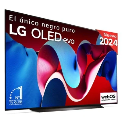 Imagen de LG OLED83C46LA, 83&quot;, OLED 4K, Serie C4, 3840x2160, Smart TV, WebOS24, Procesador a9, Dolby Vision, Atmos, TV Gaming, 144 Hz, AMD FreeSync, Negro