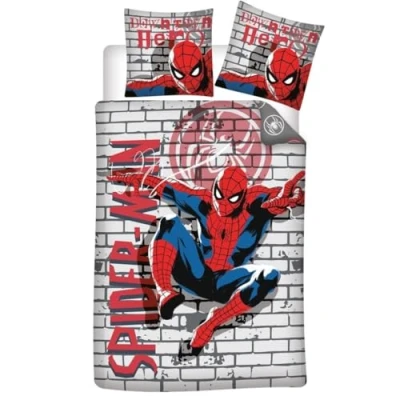 Imagen de Juego de cama Spiderman Graffiti 1 persona, funda nórdica 140 x 200 cm + almohada 65 cm, polialgodón