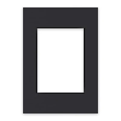 Imagen de nielsen Conservation Passepartout 1,5 mm, formato exterior 21x29,7 cm (DIN A4) para fotos 13x18 cm, negro liso