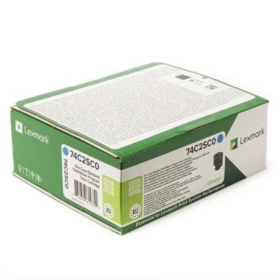 Imagen de Tóner Cian Lexmark 74c2sc0 Retornable (7000 Pag)