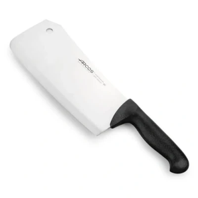 Imagen de Arcos Cuchillo Carnicero Nitrum Acero Inoxidable y Hoja 240 mm. Profesional. Mango Ergonómico Polipropileno. Serie 2900. Color Negro.