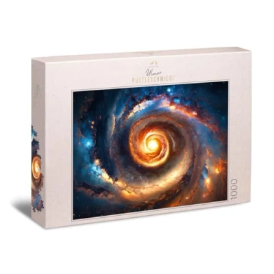 Imagen de Ulmer Puzzleschmiede Puzzle Supernova de 1000 piezas la galaxia espiral como impresionante diseño espacial colección rompecabezas universo, planetas, calidad fabricado