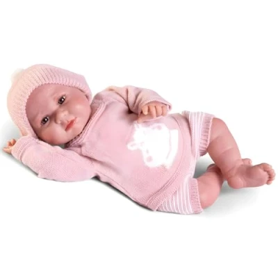 Imagen de Muñecas Antonio Juan Sweet Reborn Luca en Conjunto de Punto Cuerpo Tela Ponderado 42 cm Articulaciones Móviles Ref. 80324 Colección 2024