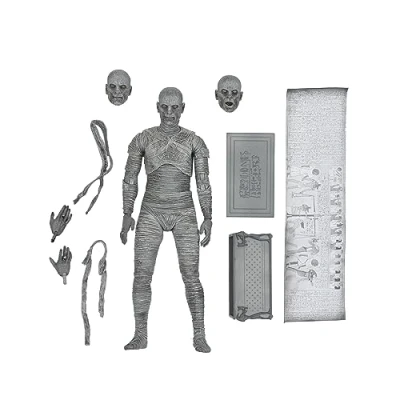 Imagen de NECA Figura Ultimate Mummy Black and White Universal Monsters 18cm Does Not Apply, Multicolor (208585), One Size (4812)