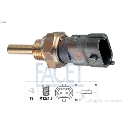 Imagen de FACET 7.3264 Sensor, temperatura del refrigerante Made in Italy OE Equivalent OPEL: Astra H GTC, G Berlina, CC