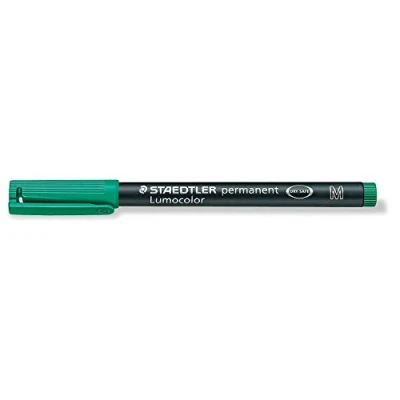 Imagen de Staedtler Lumocolor 317 5. Rotuladores de punta fina color verde. Caja con 10 unidades.