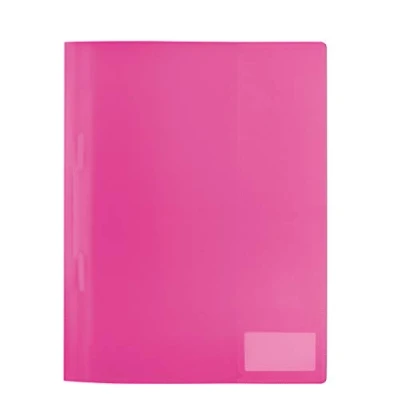Imagen de HERMA Carpetas translúcido DIN A4 de plástico resistente y fácil limpiar con etiqueta, 1 carpeta película PP, Rosa