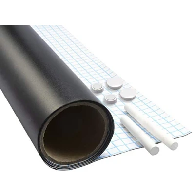 Imagen de Werkzeyt Negra 90 x 60 cm Autoadhesivo &amp; fácil de Colocar Ideal para Escribir grapar Notas Incluye imanes, Pizarra Tiza/lámina magnética / B29209, Papel