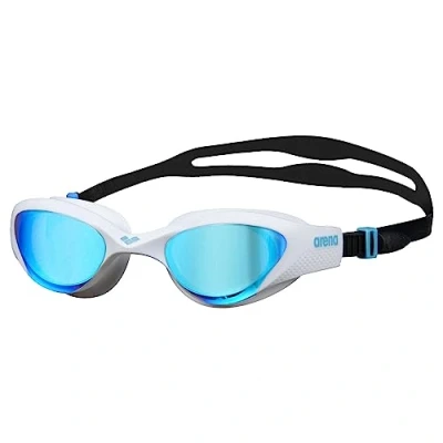 Imagen de arena The One Mirror Gafas de Natación Unisex para Adultos, con Grandes Lentes Espejo, Tratamiento Antiempañamiento, Protección UV, Puente Nasal Autoajustable, Juntas Orbit Proof