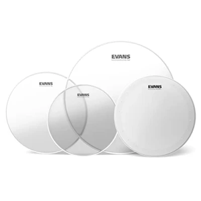 Imagen de Evans G2 Clear Fusion Pack (10&quot;, 12&quot;, 14&quot;) with 14&quot; HD Dry Snare Batter